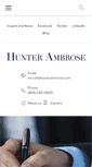 Mobile Screenshot of hunterambrose.com